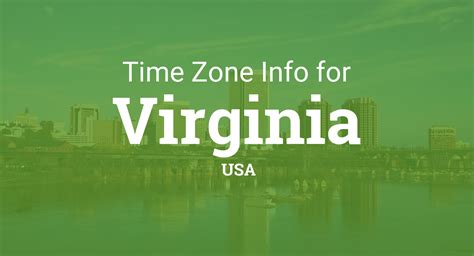 GMT and USA Time Zones. . Time zone virginia usa